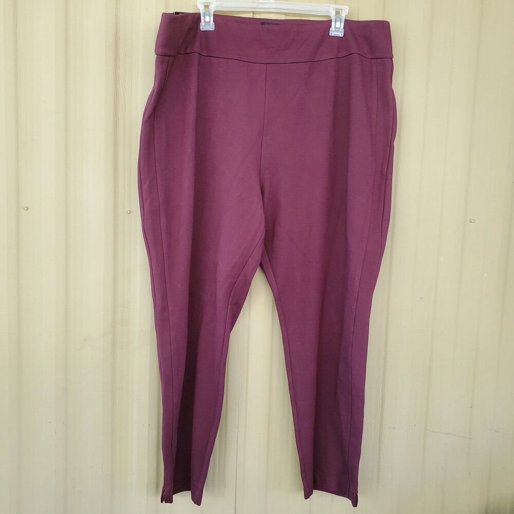 Express Burgundy Ponte Pant Size XXL